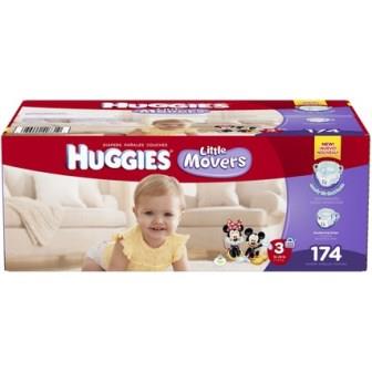 Huggies Little Movers Plus Diaper Sz 3 180ct-198ct nq
